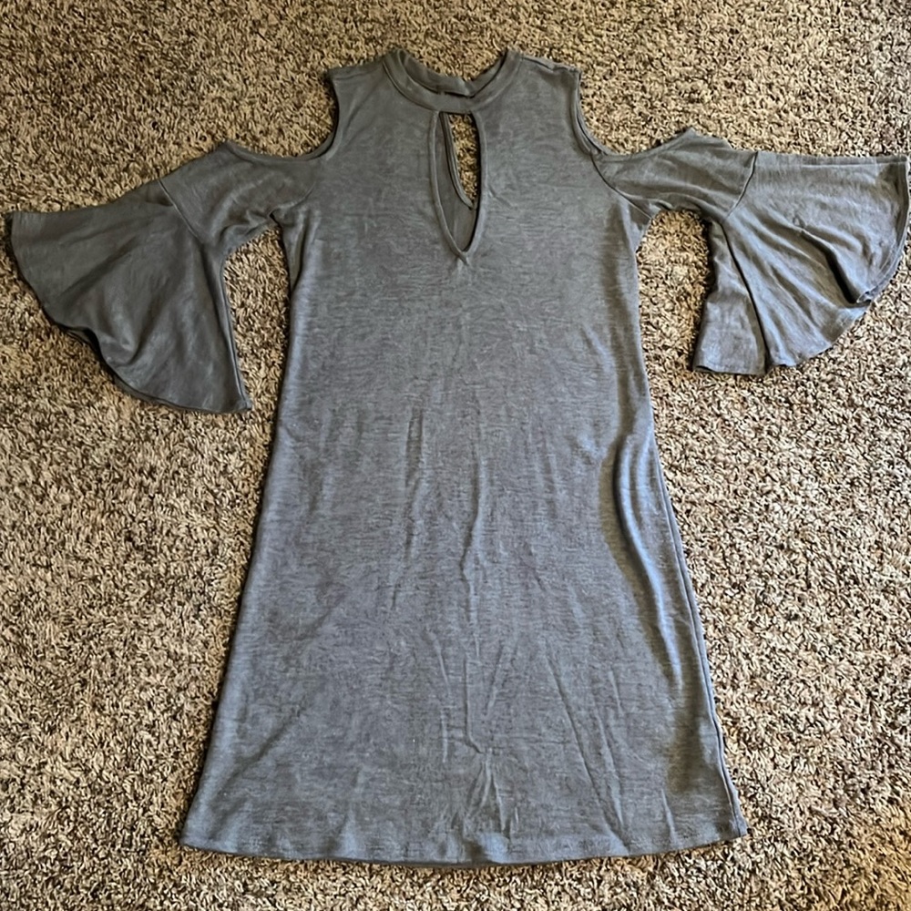 Keyhole cutout Sweater Dress